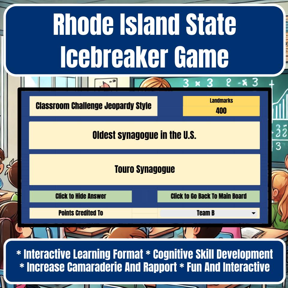 State of Rhode Island Jeopardy Game I0047