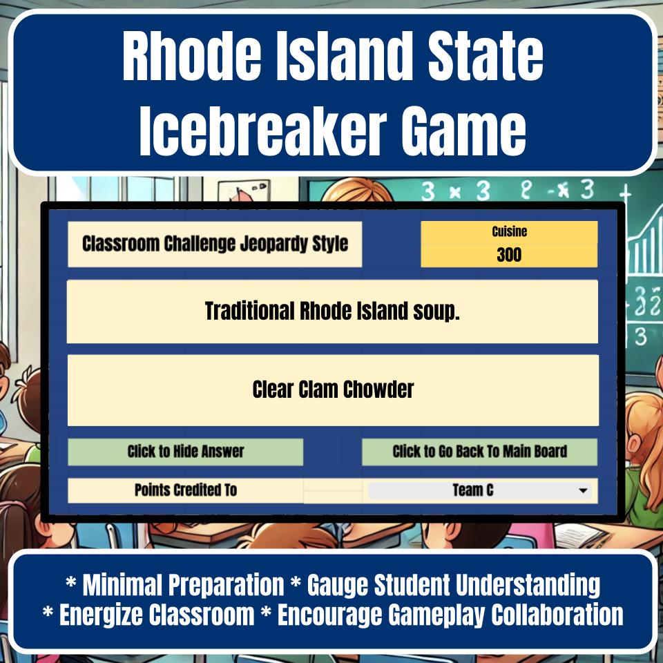 State of Rhode Island Jeopardy Game I0047