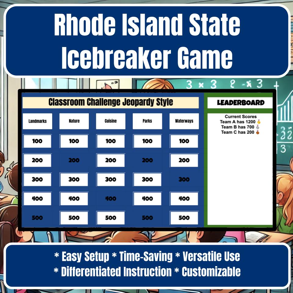 State of Rhode Island Jeopardy Game I0047