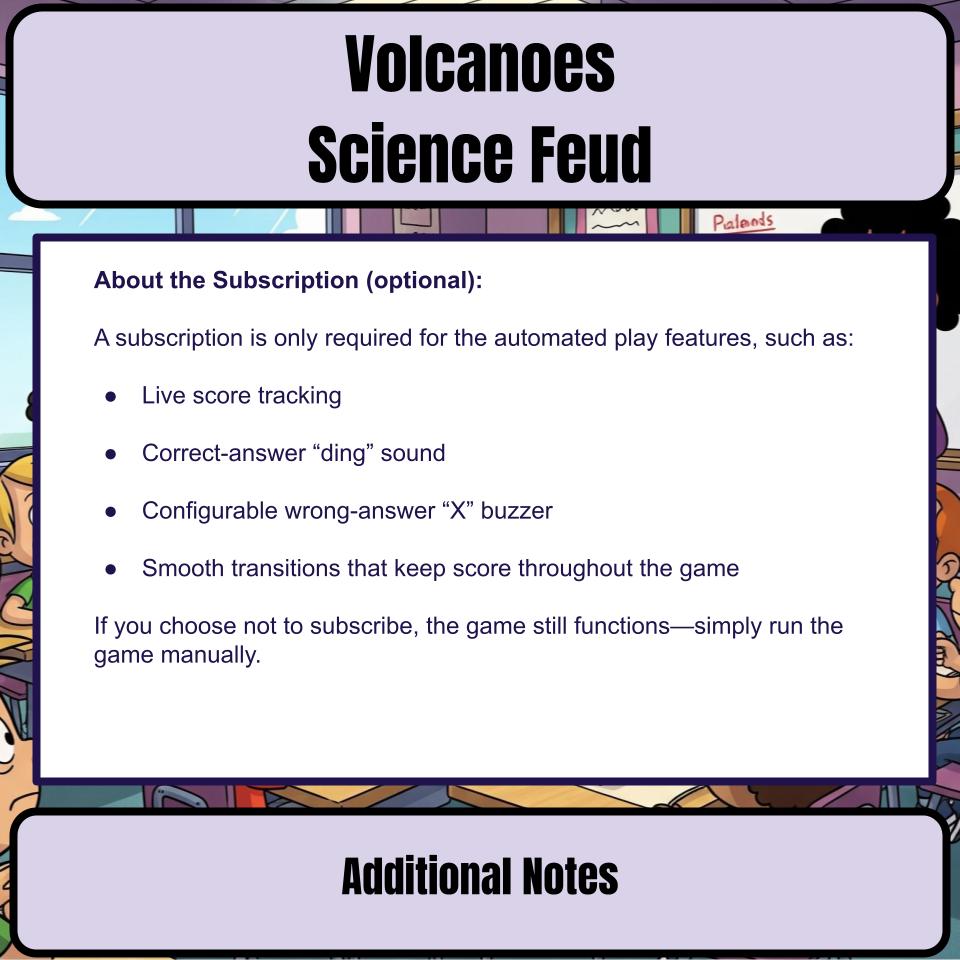Volcanoes Science Feud Review CF0048