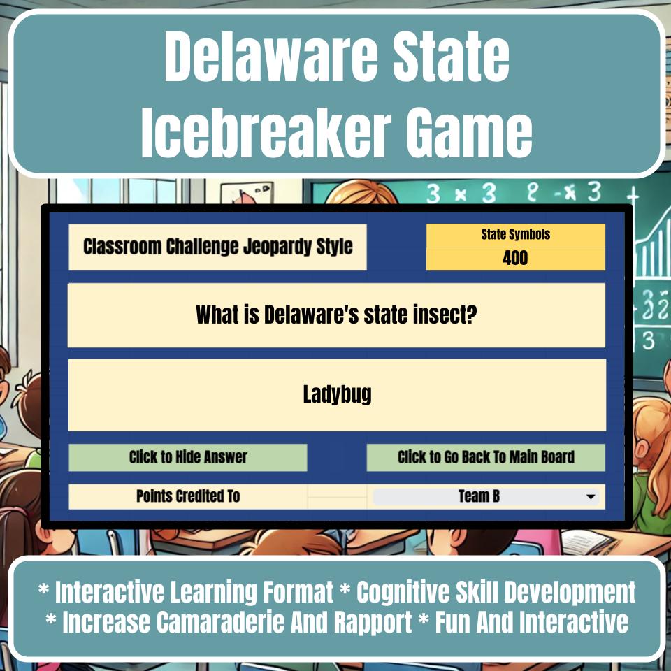 State of Delaware Jeopardy Game I0048