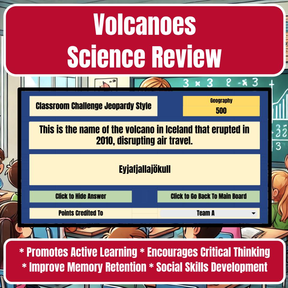 Volcanoes Jeopardy Science Review I0048