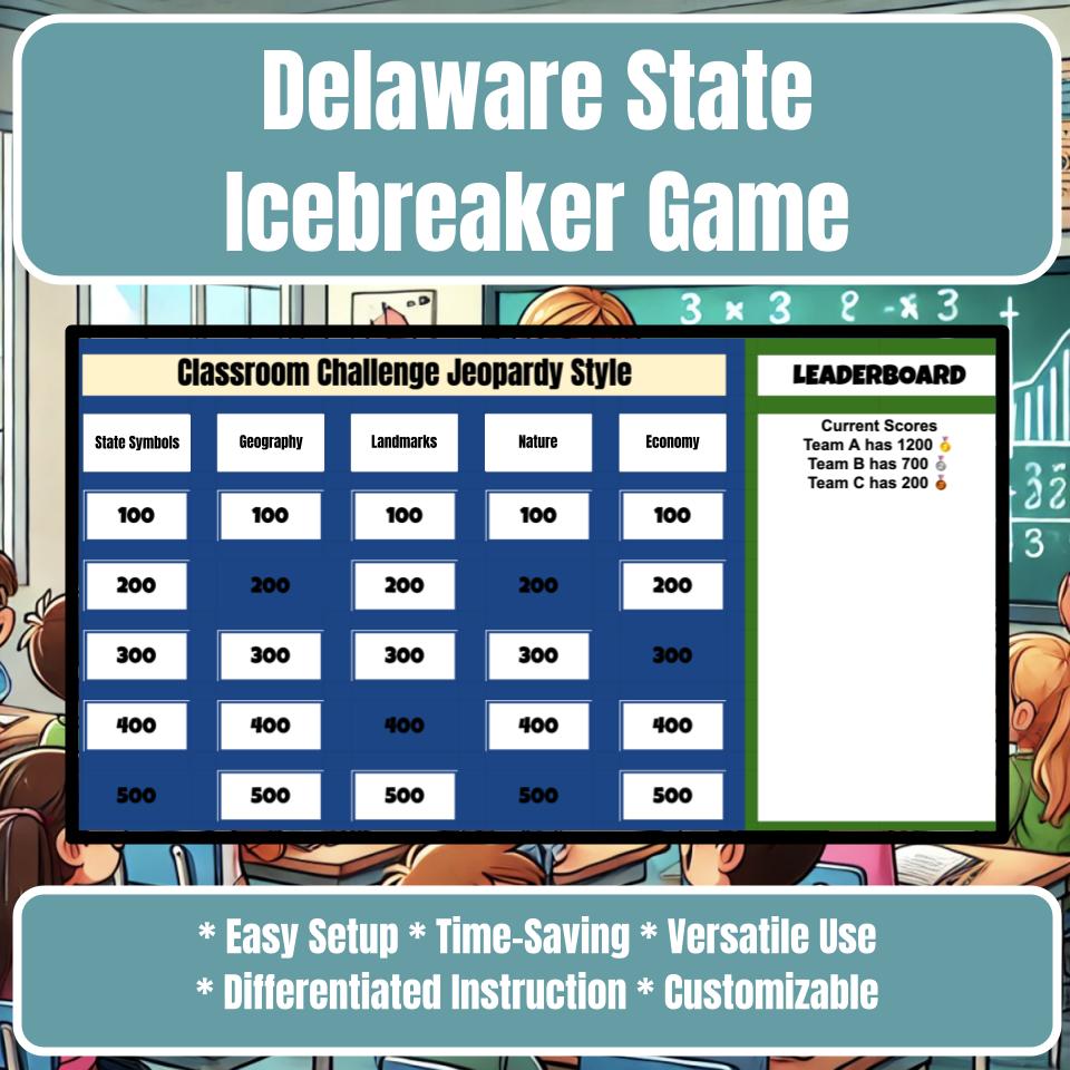 State of Delaware Jeopardy Game I0048
