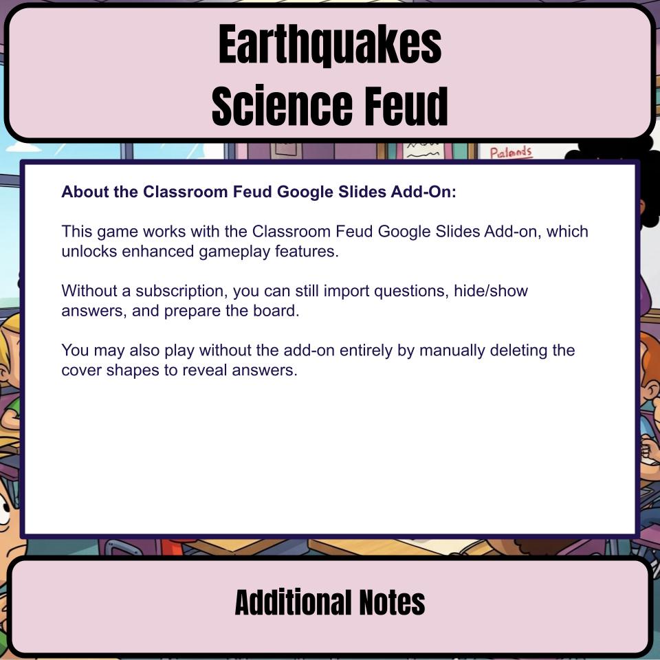 Earthquakes Science Feud Review CF0049