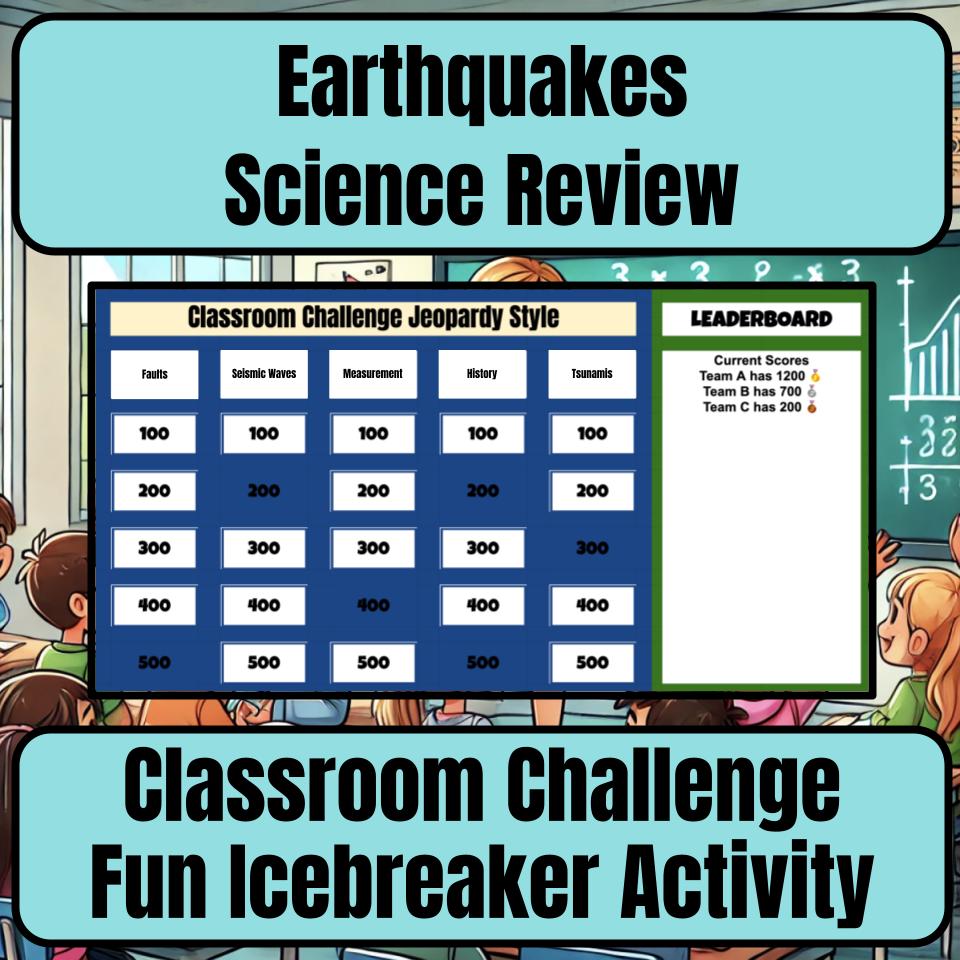 Earthquakes Jeopardy Science Review I0049