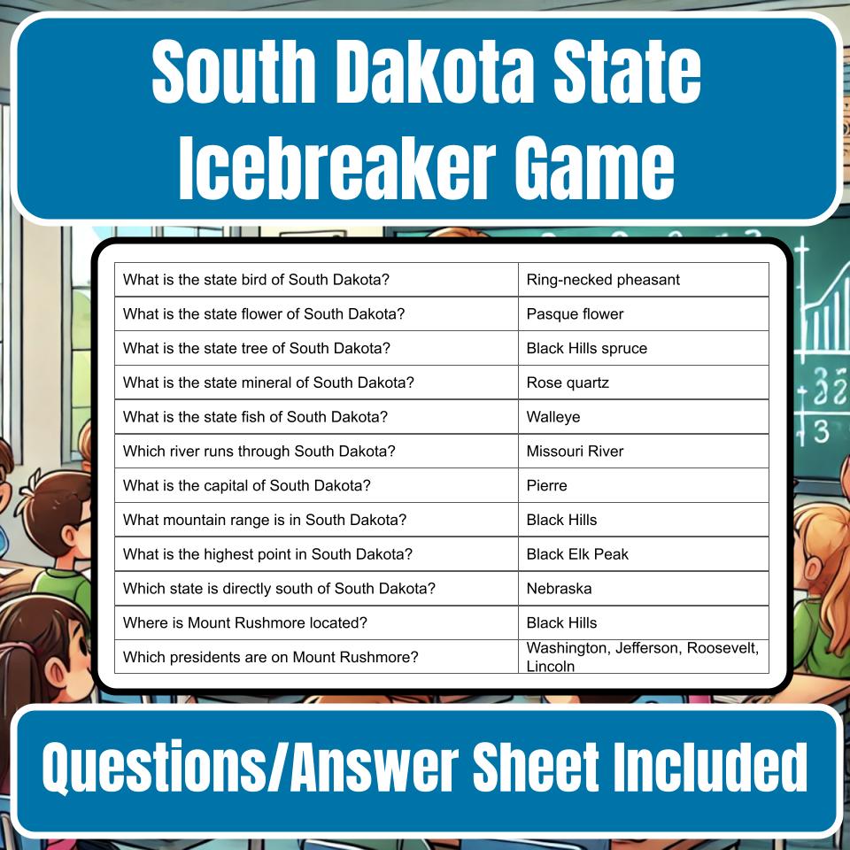 State of South Dakota Jeopardy Game I0049