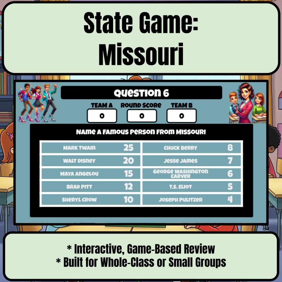 Missouri Social Studies Family Feud Review Game CF0005