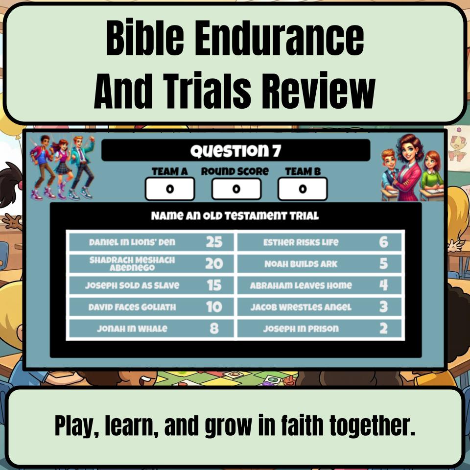 Bible Endurance And Trials Feud Review BF0005