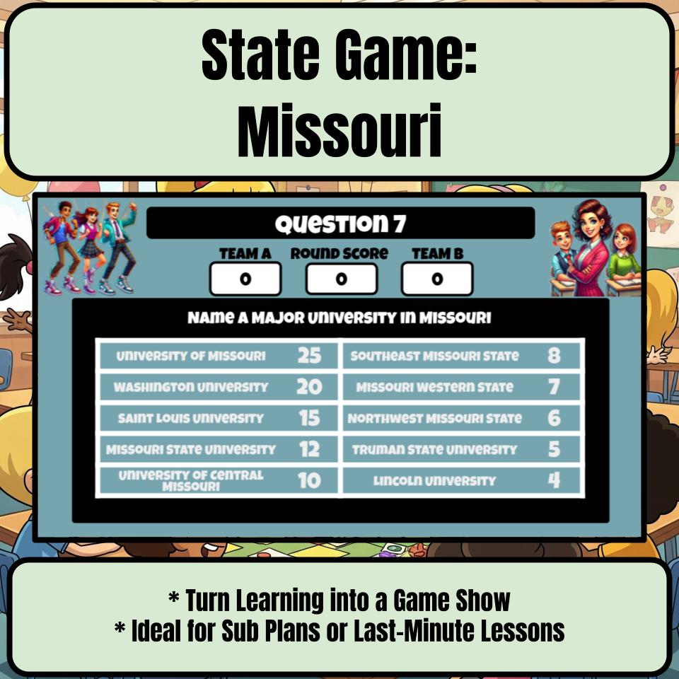 Missouri Social Studies Family Feud Review Game CF0005