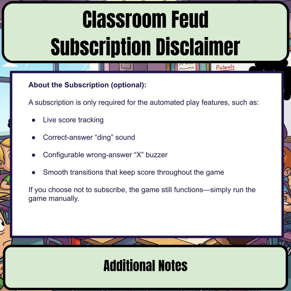 Economics (Grade School) Review Feud CF0005