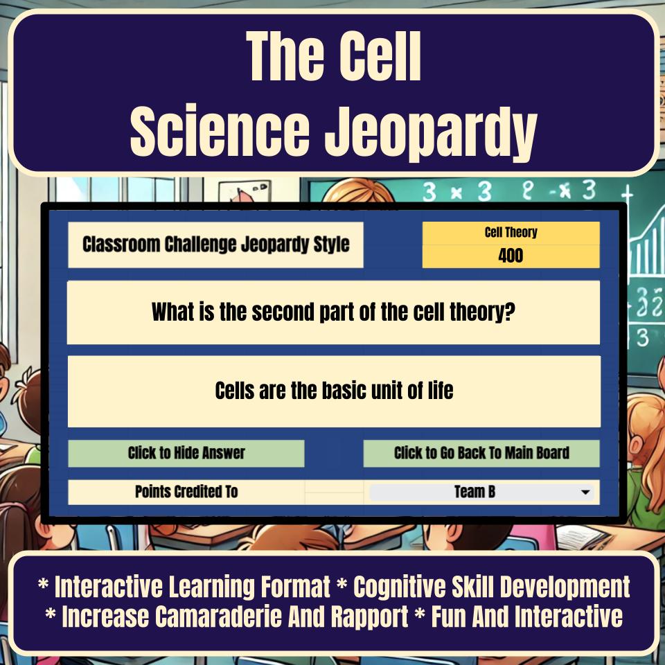 The Cell Activity, Classroom Challenge I0005