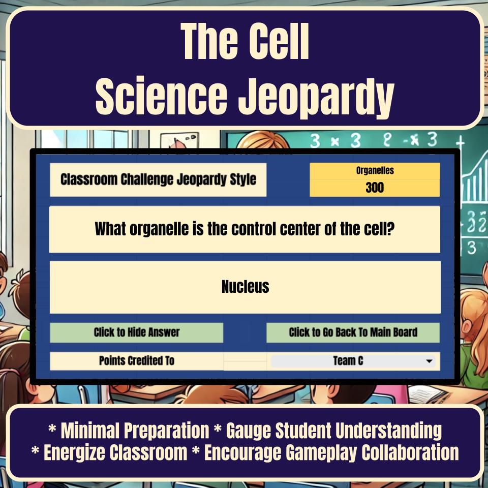 The Cell Activity, Classroom Challenge I0005