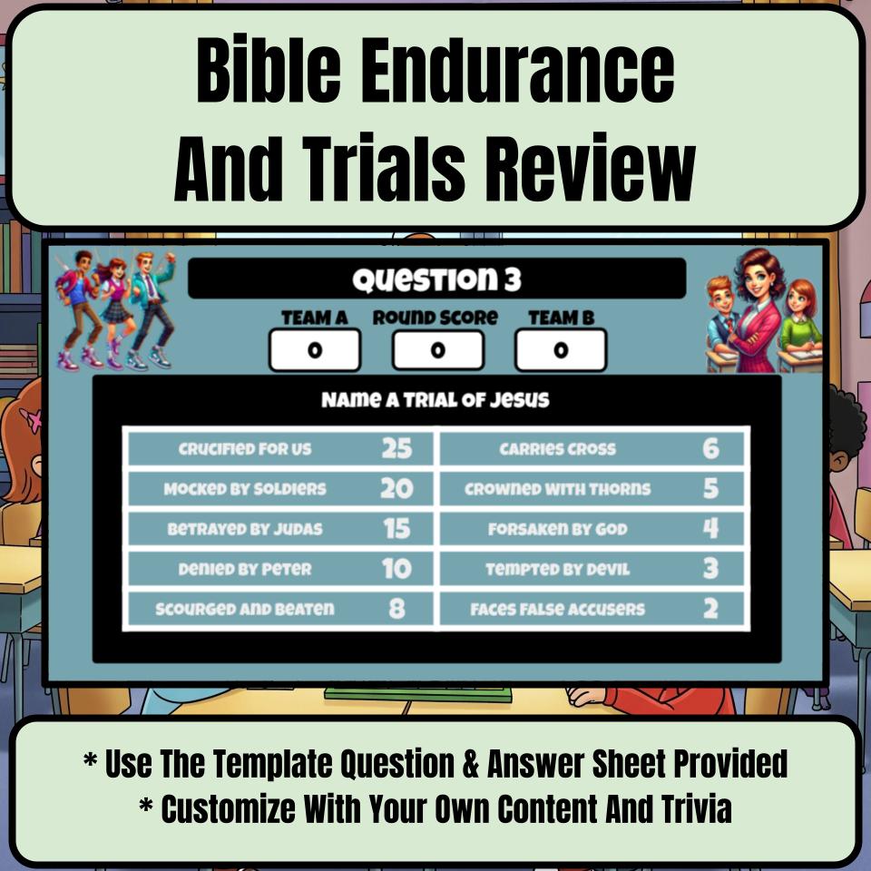 Bible Endurance And Trials Feud Review BF0005