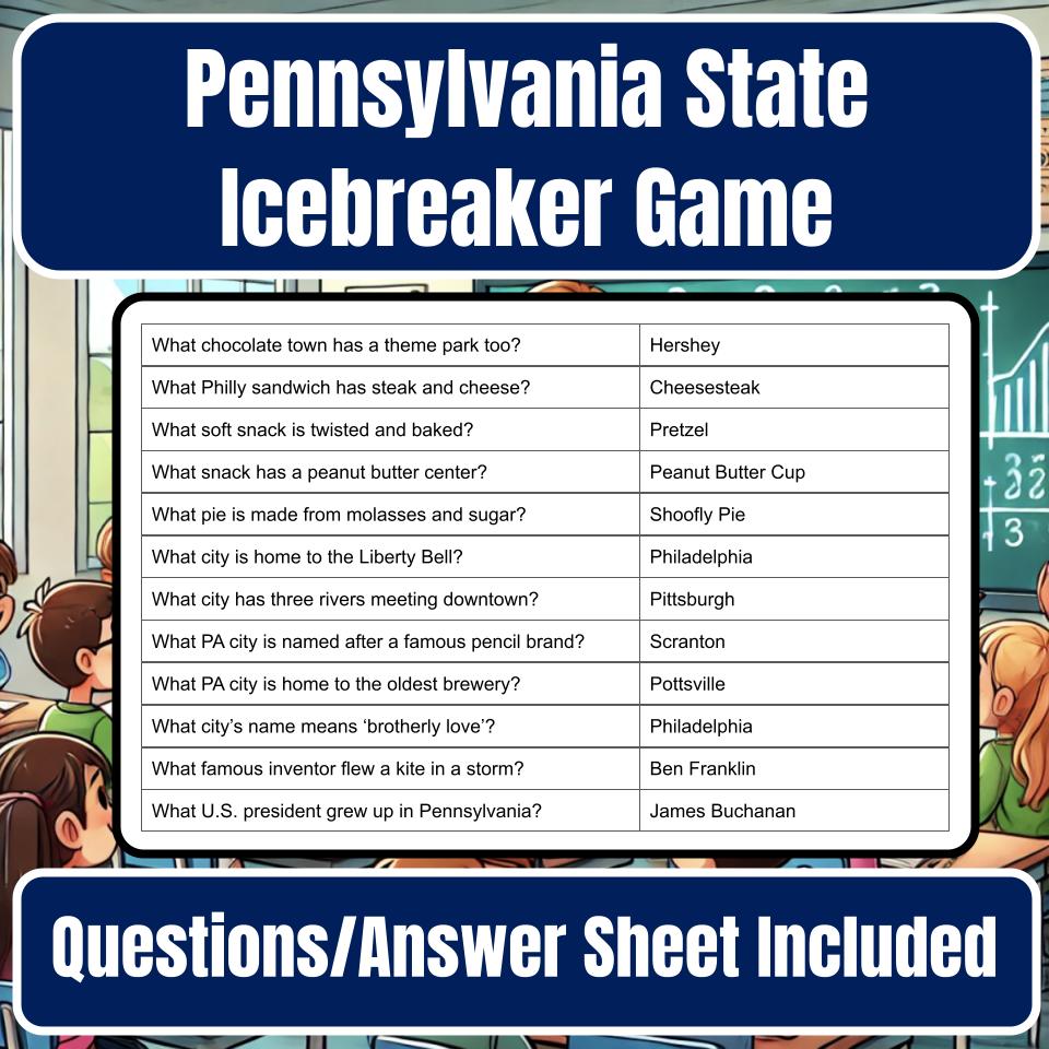 State of Pennsylvania Jeopardy Game I0005