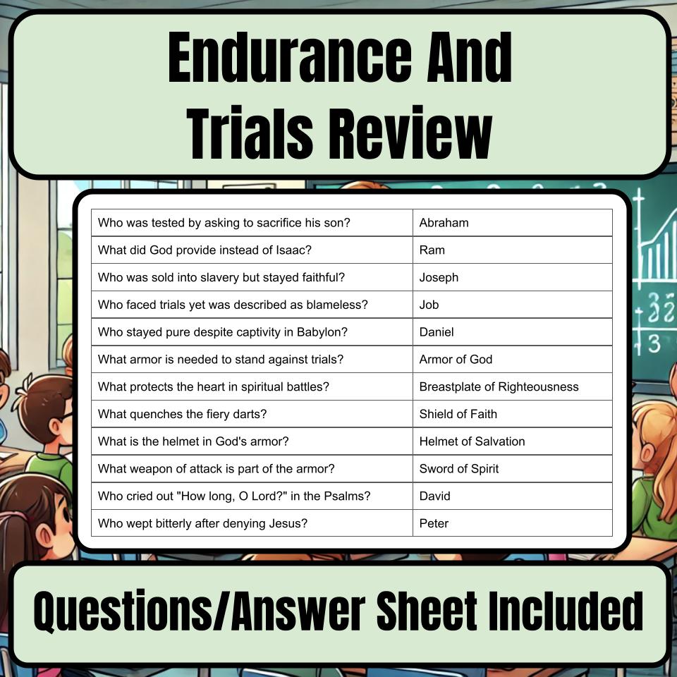 Endurance And Trials Jeopardy Bible B0005