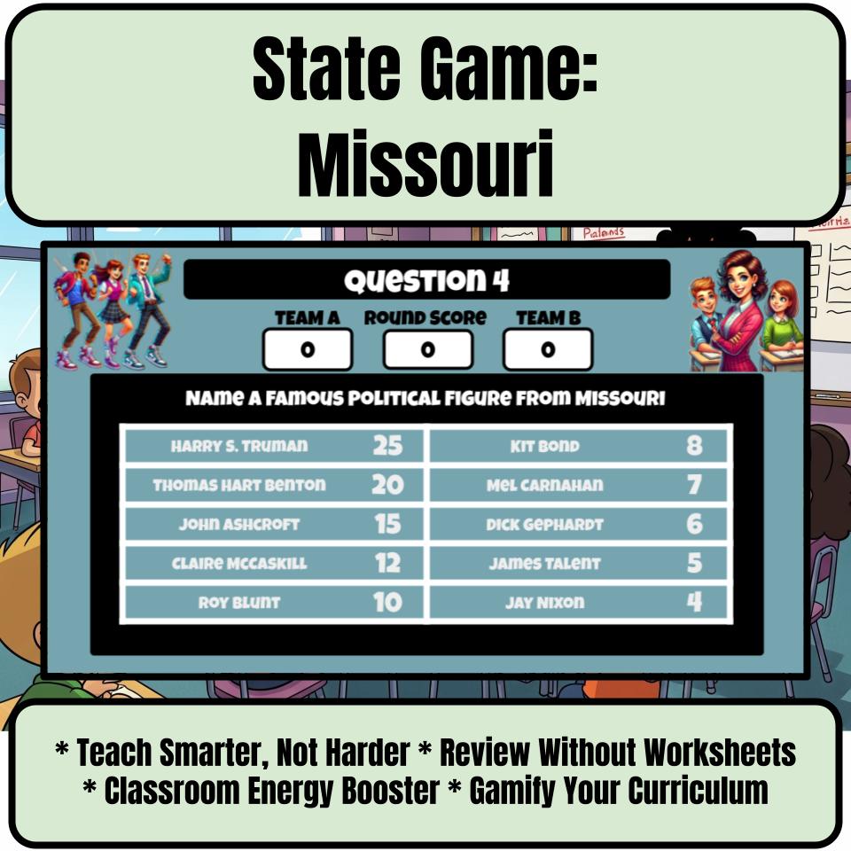 Missouri Social Studies Family Feud Review Game CF0005