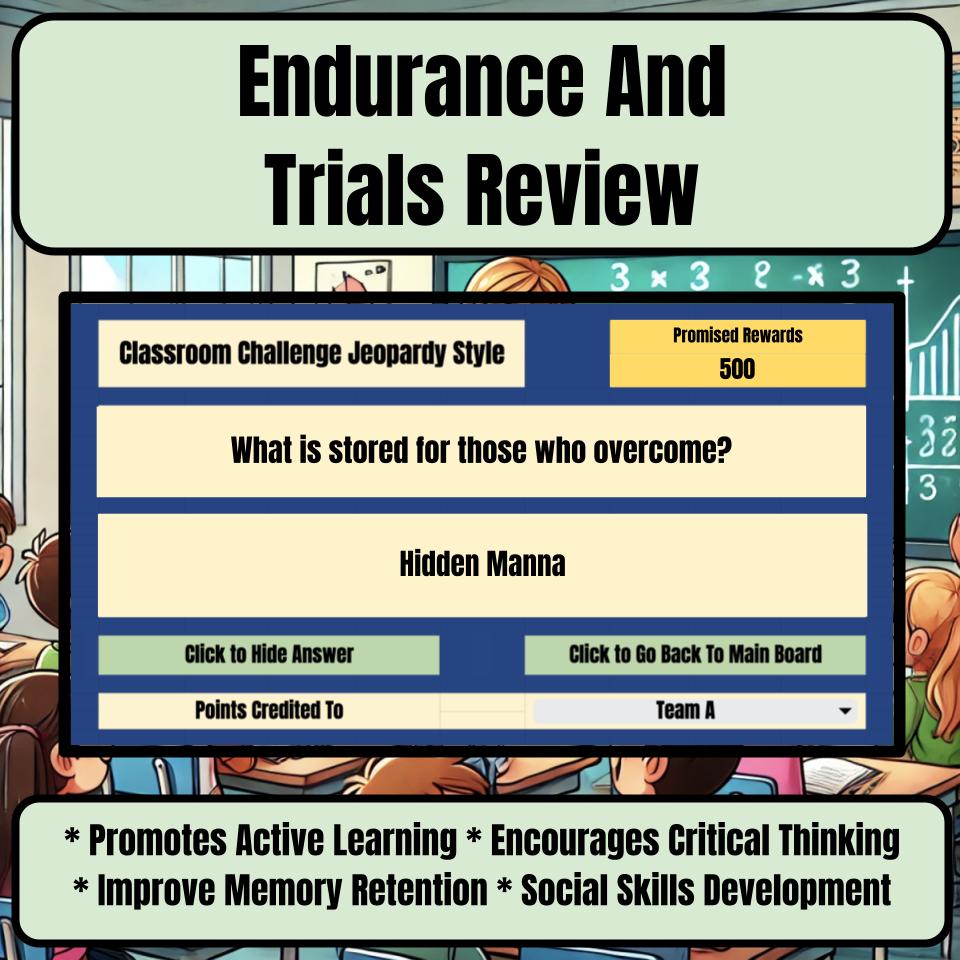 Endurance And Trials Jeopardy Bible B0005