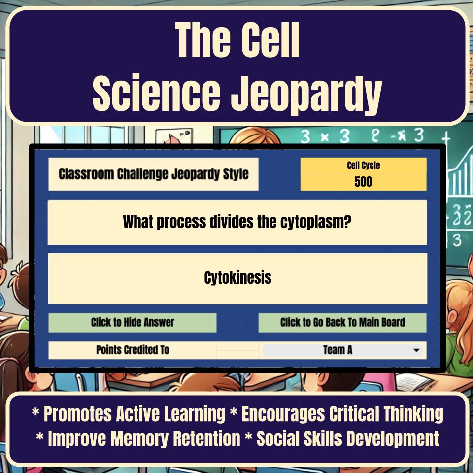 The Cell Activity, Classroom Challenge I0005