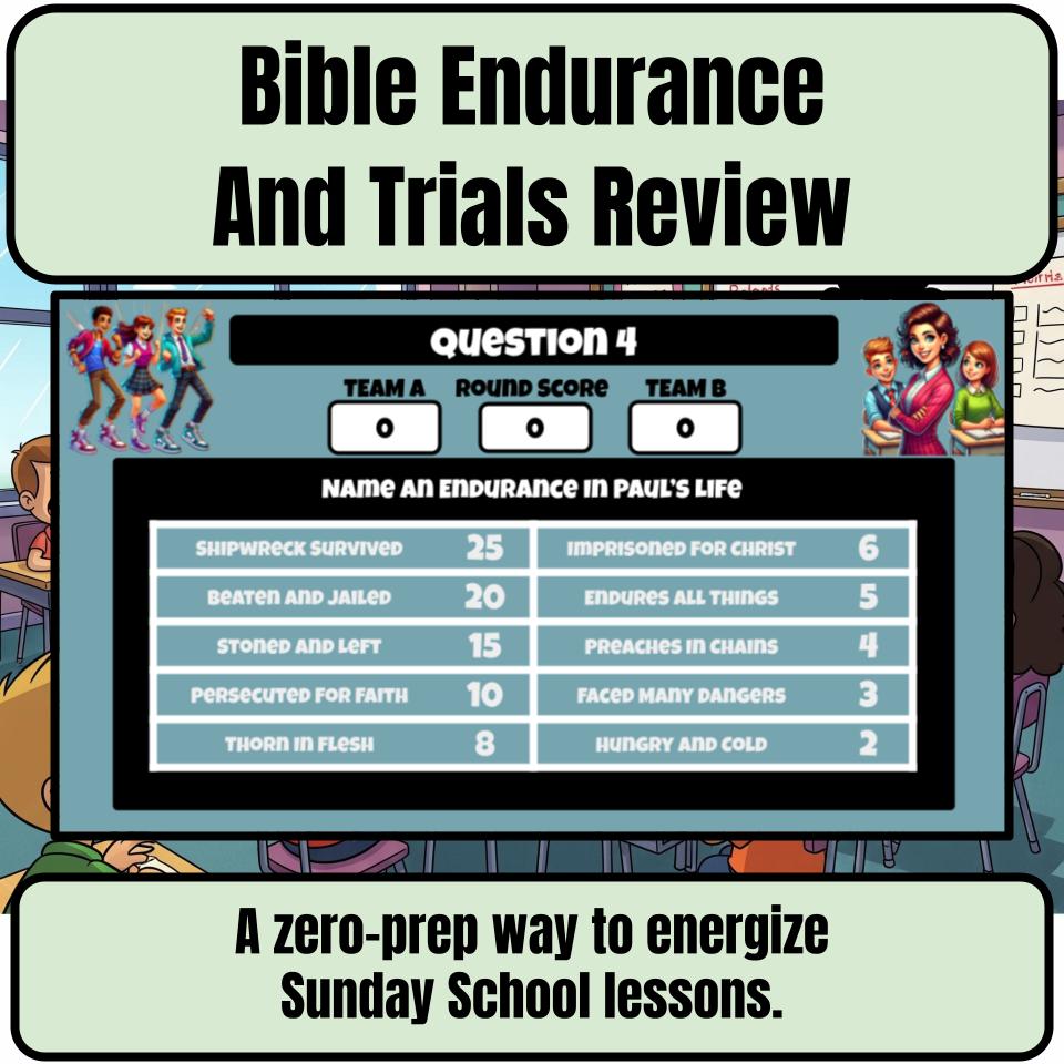 Bible Endurance And Trials Feud Review BF0005