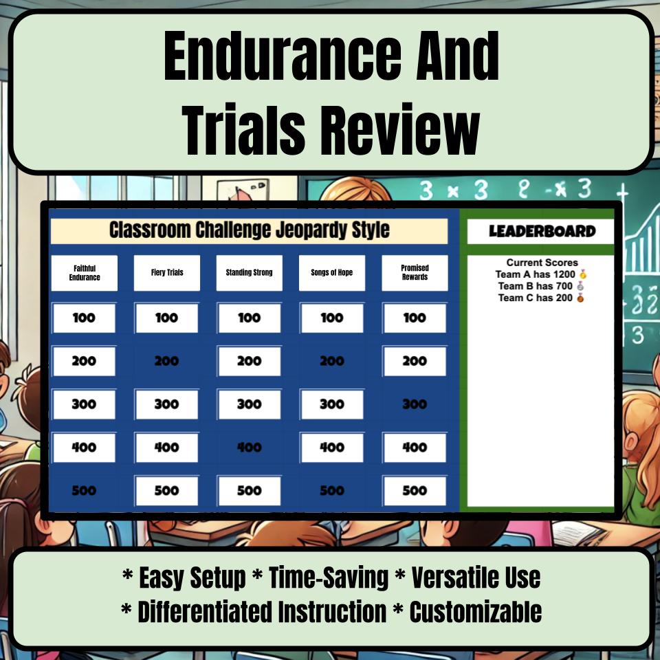 Endurance And Trials Jeopardy Bible B0005