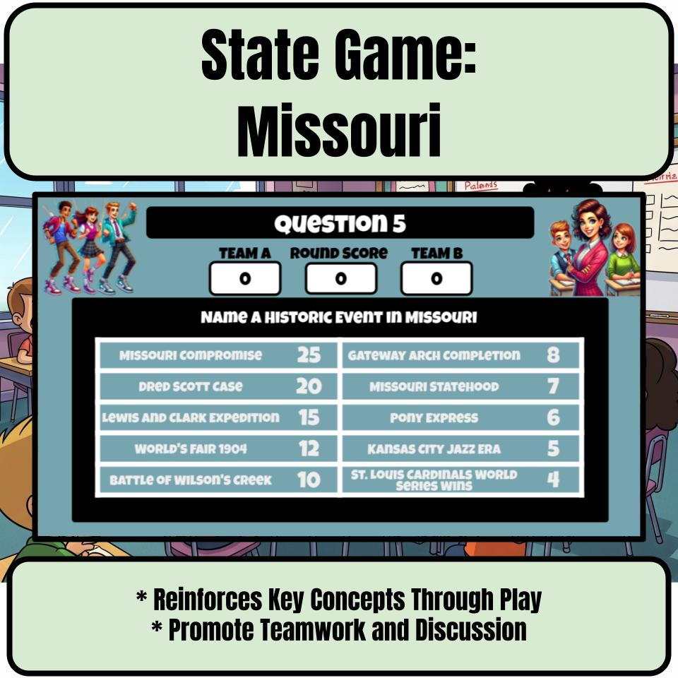 Missouri Social Studies Family Feud Review Game CF0005