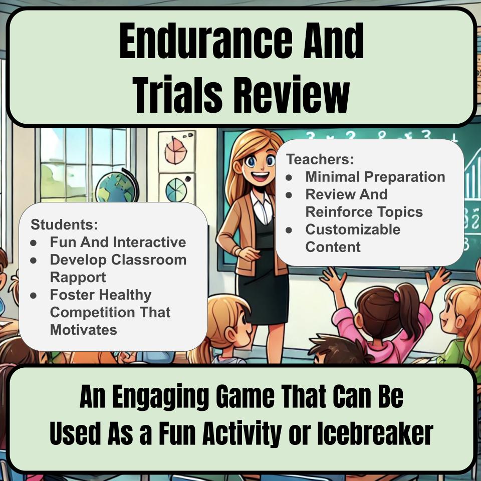Endurance And Trials Jeopardy Bible B0005