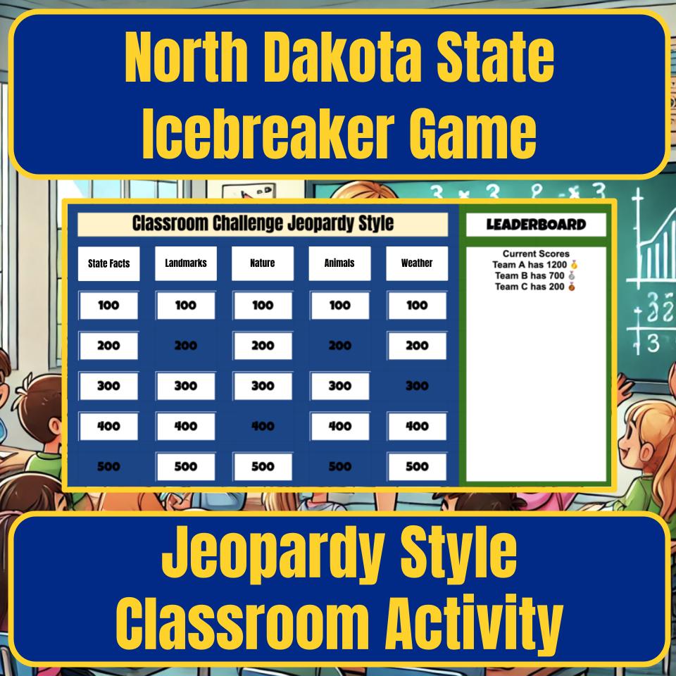 State of North Dakota Jeopardy Game I0050