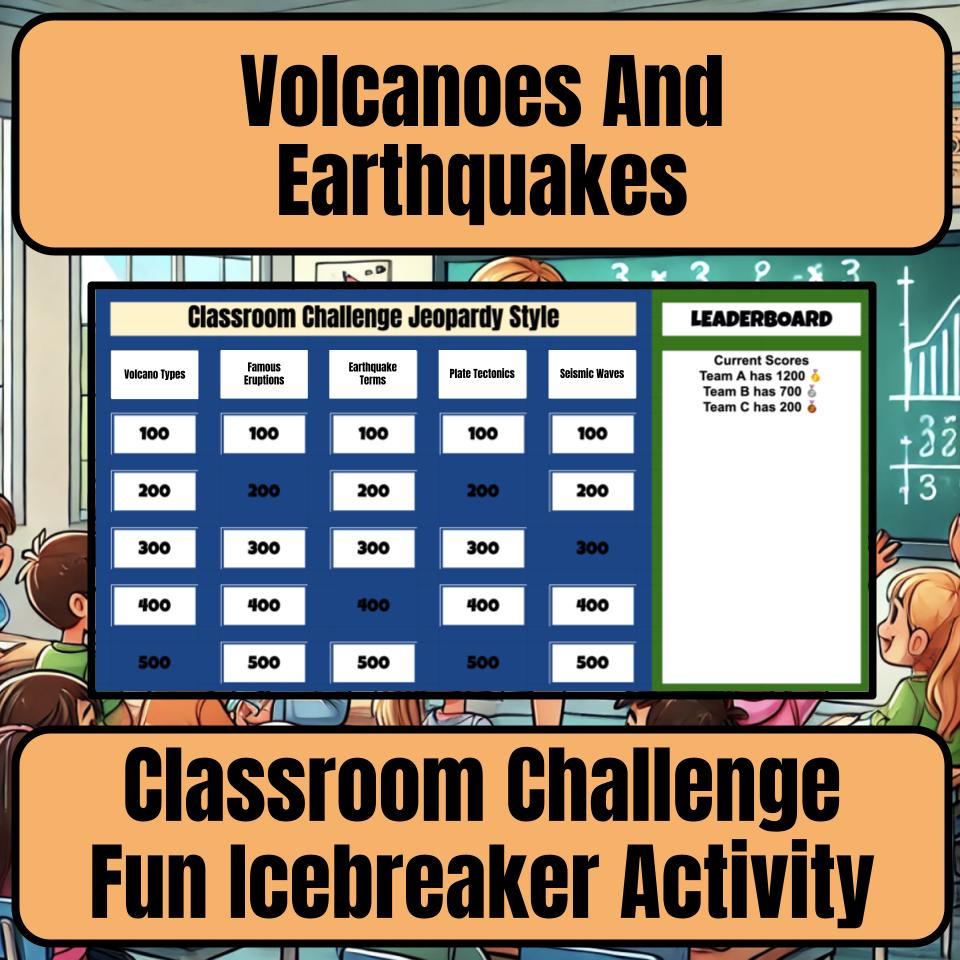 Volcanoes And Earthquakes Jeopardy Science Review I0050