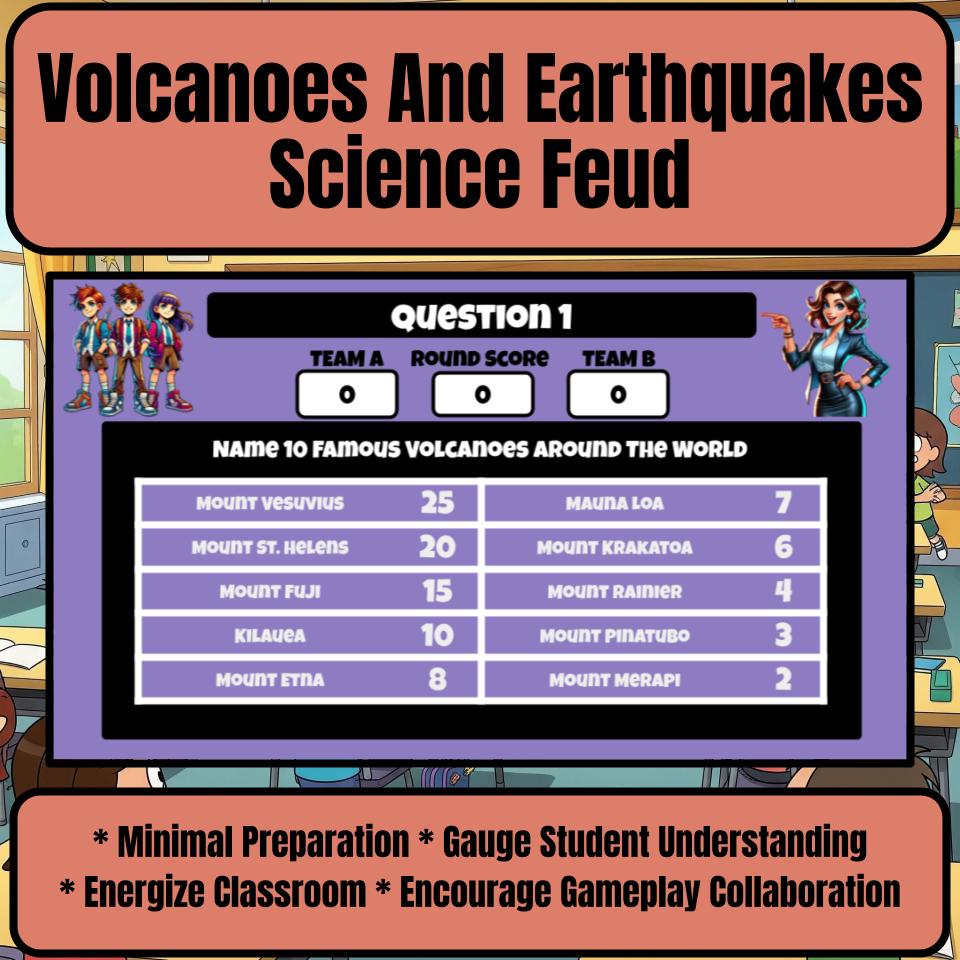 Volcanoes And Earthquakes Science Feud Review CF0050
