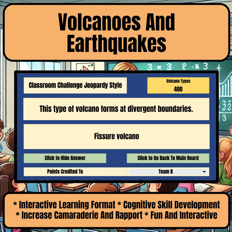 Volcanoes And Earthquakes Jeopardy Science Review I0050