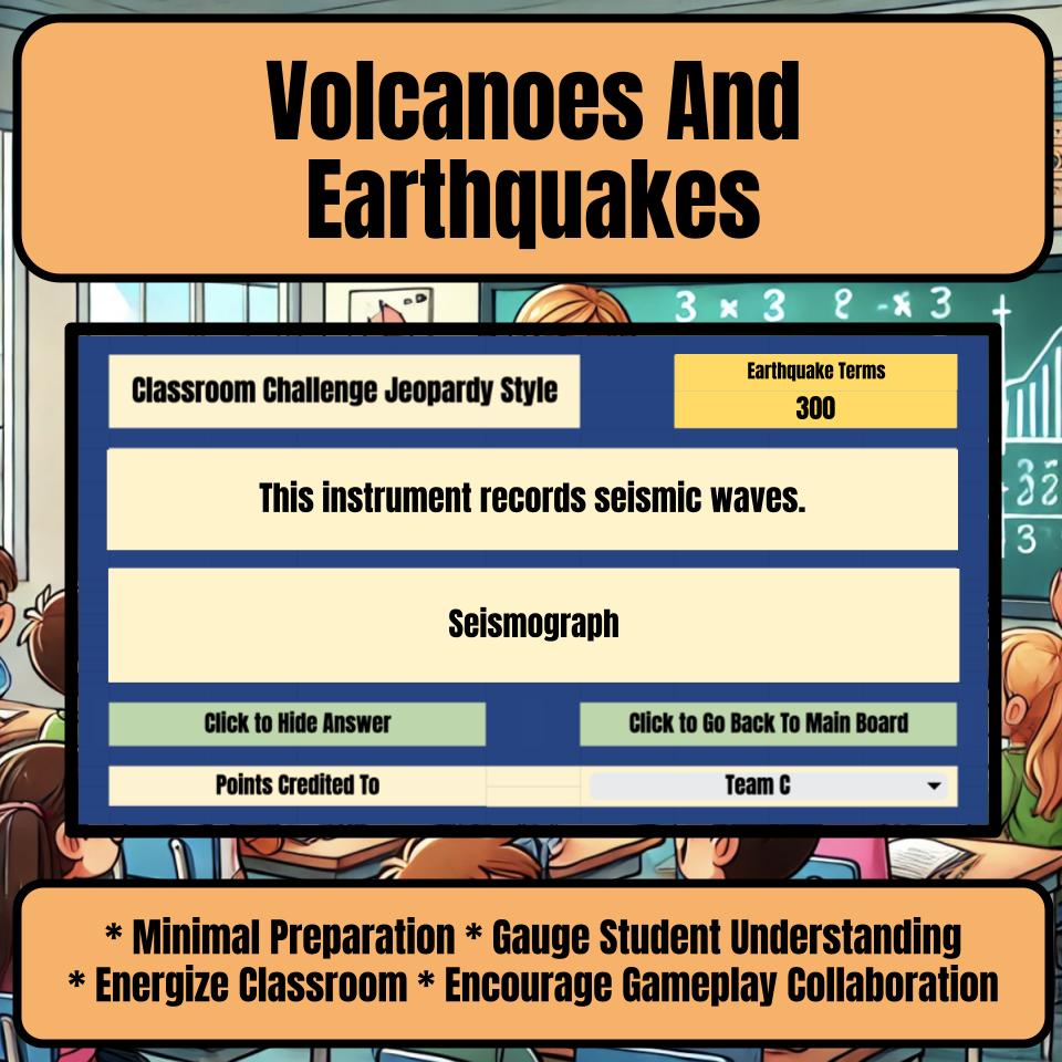 Volcanoes And Earthquakes Jeopardy Science Review I0050