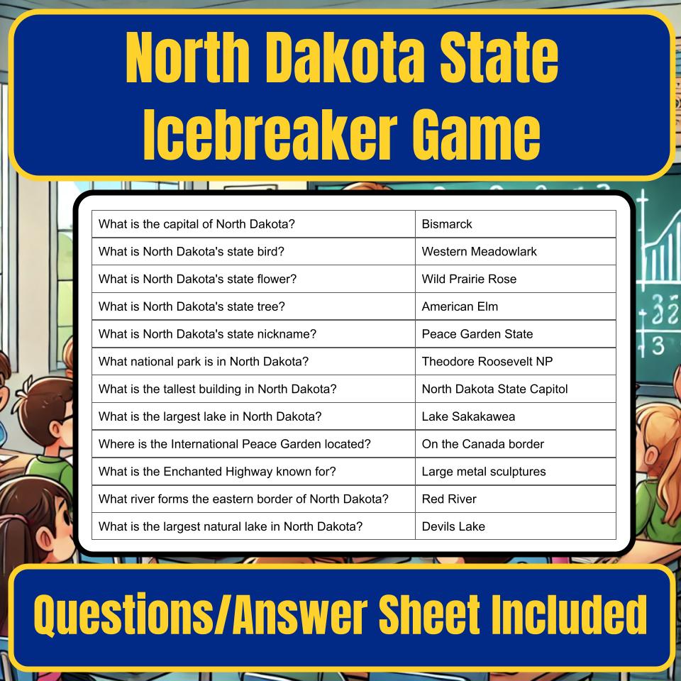 State of North Dakota Jeopardy Game I0050