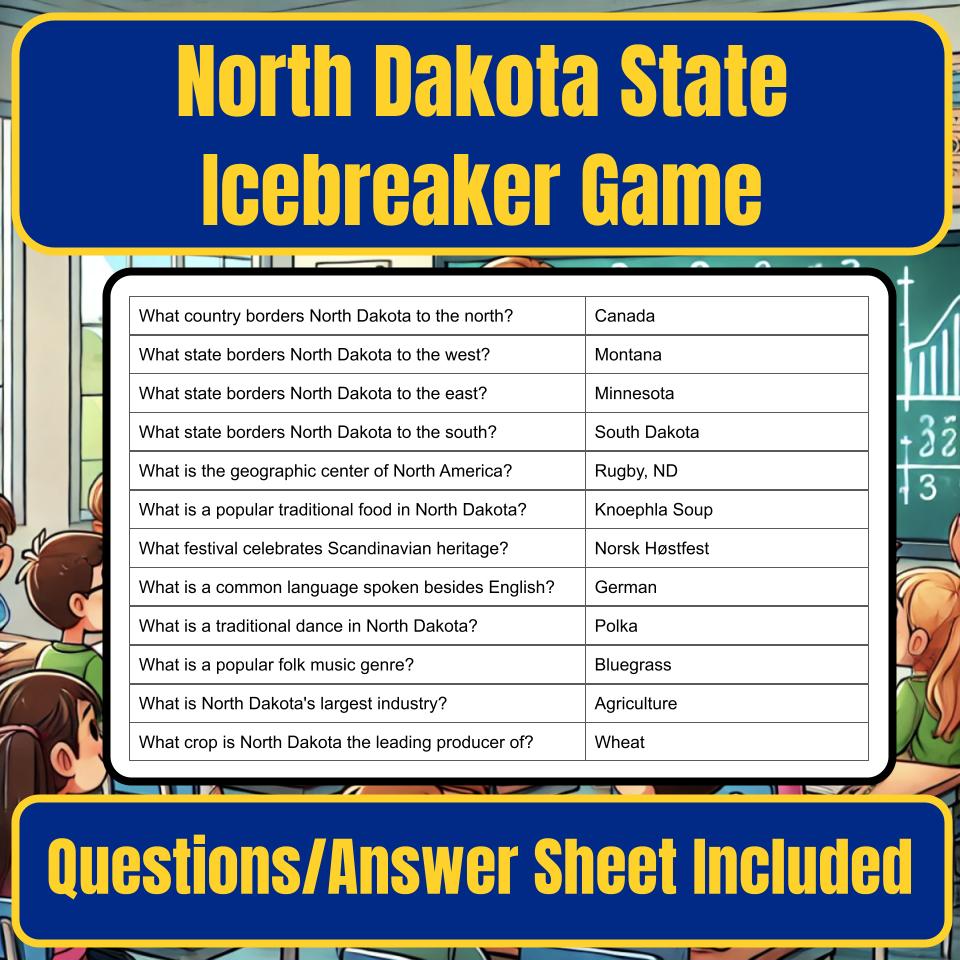 State of North Dakota Jeopardy Game I0050