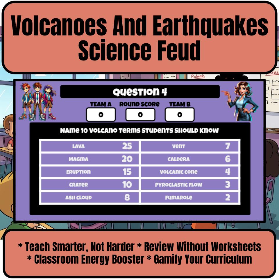 Volcanoes And Earthquakes Science Feud Review CF0050