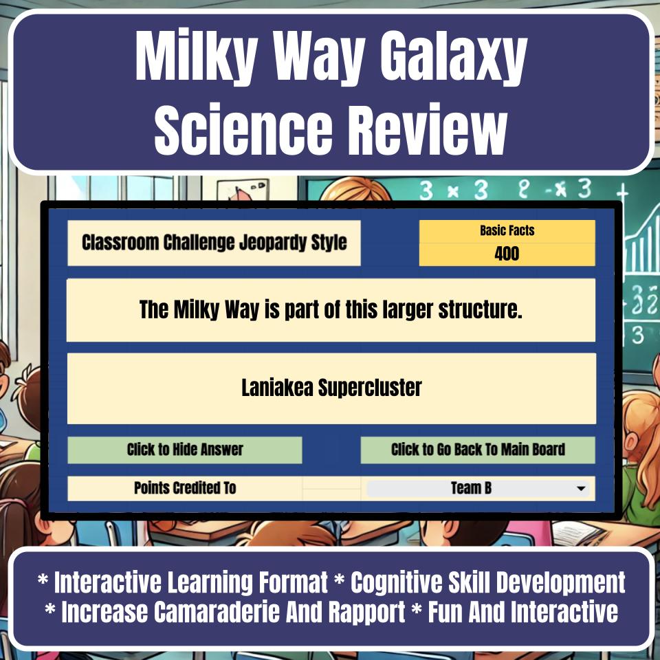 Milky Way Galaxy Jeopardy Science Review I0051