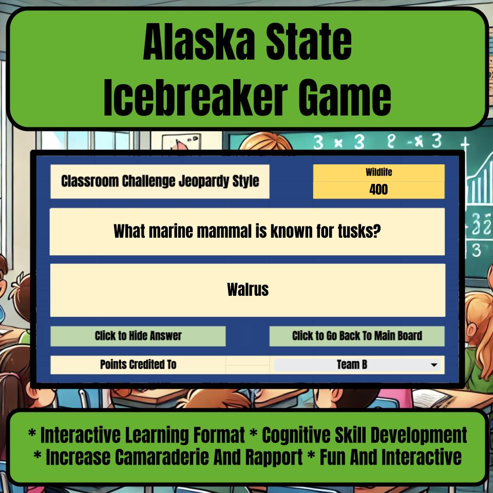State of Alaska Jeopardy Game I0051