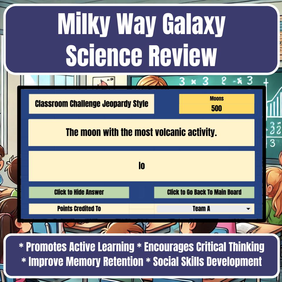 Milky Way Galaxy Jeopardy Science Review I0051