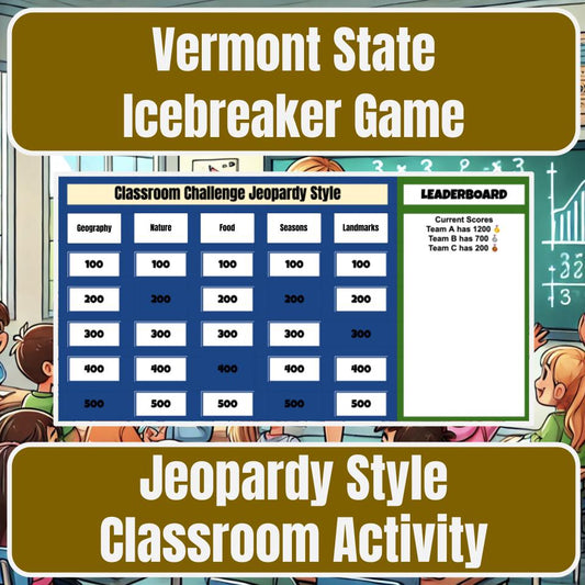 State of Vermont Jeopardy Game I0052