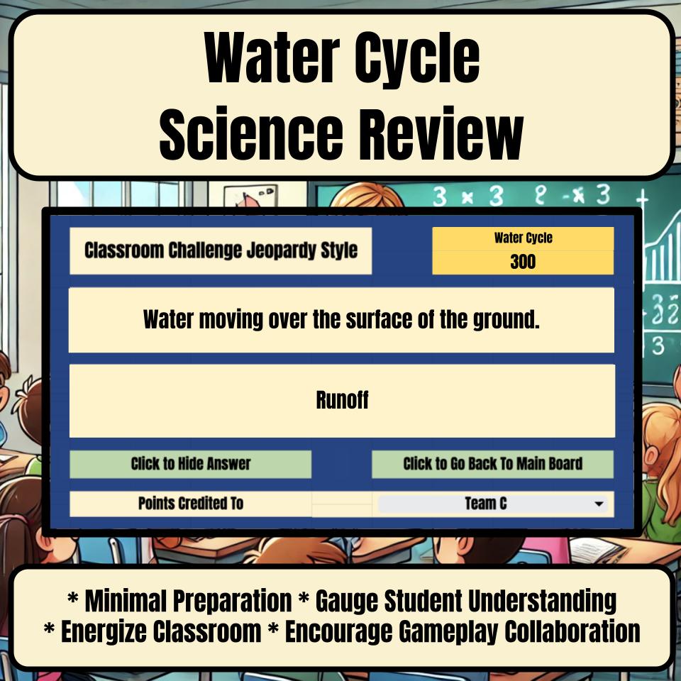 Water Cycle Jeopardy Science Review I0052