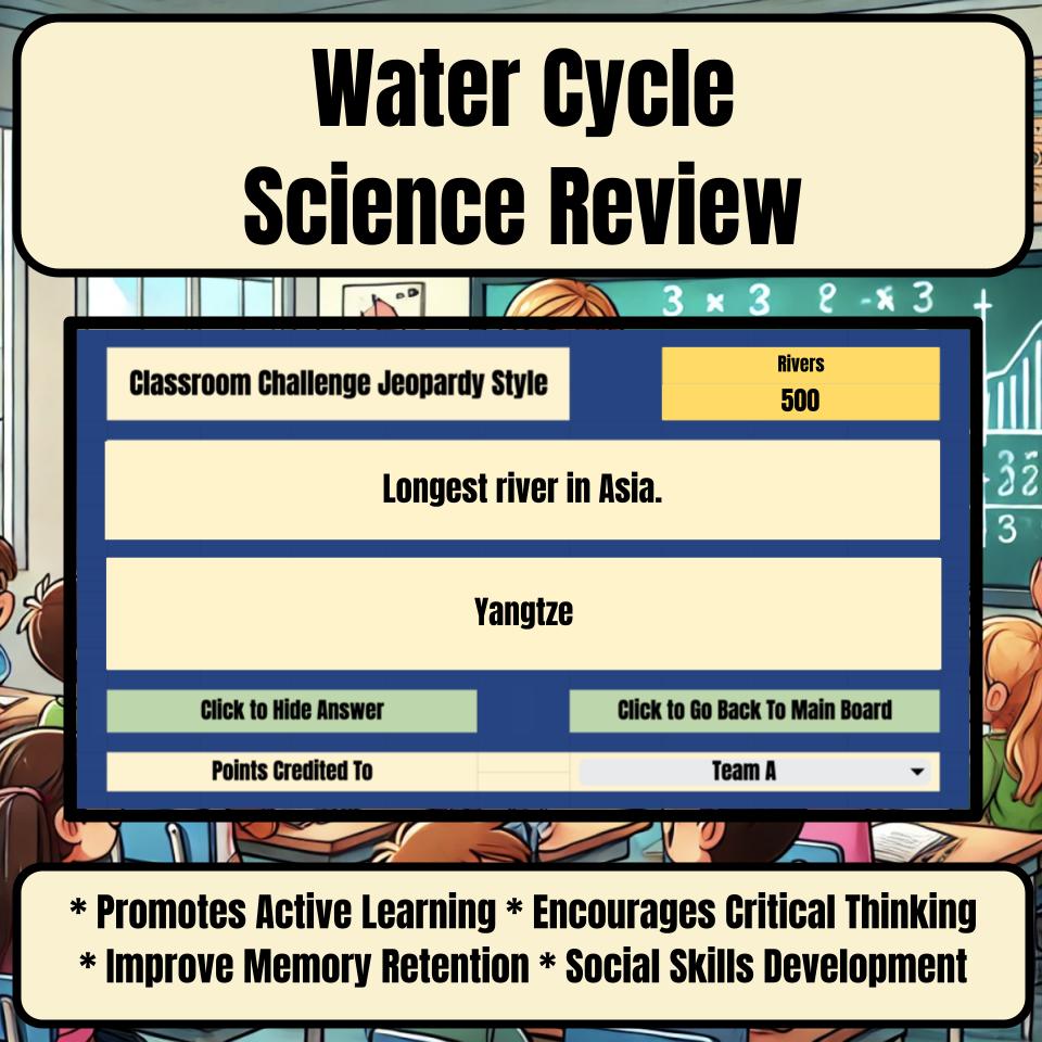 Water Cycle Jeopardy Science Review I0052