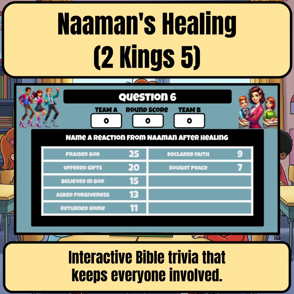 Naaman’s Healing (2 Kings 5) Feud Review BF0053