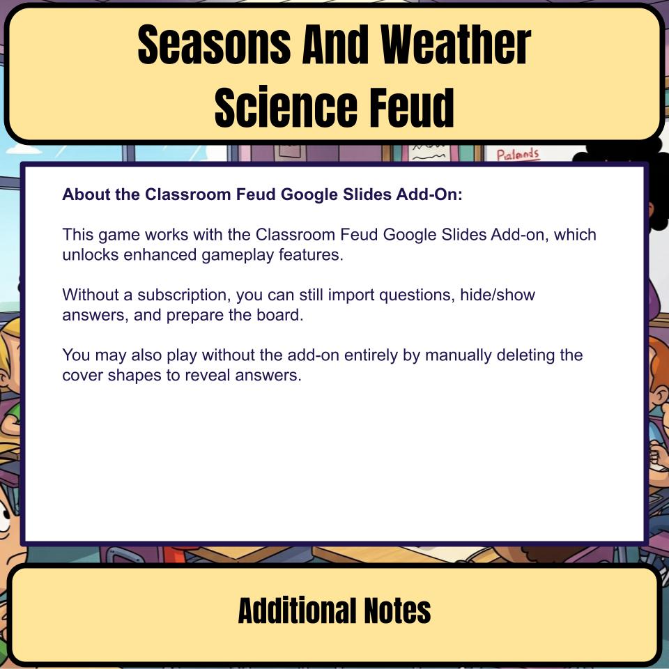 Seasons And Weather Science Feud Review CF0053