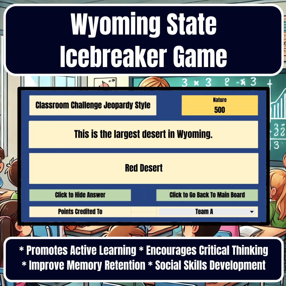 State of Wyoming Jeopardy Game I0053