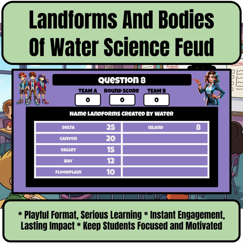 Landforms And Bodies Of Water Science Feud Review CF0054