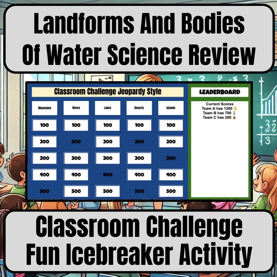 Landforms And Bodies Of Water Jeopardy Science Review I0054