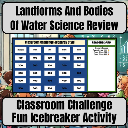 Landforms And Bodies Of Water Jeopardy Science Review I0054