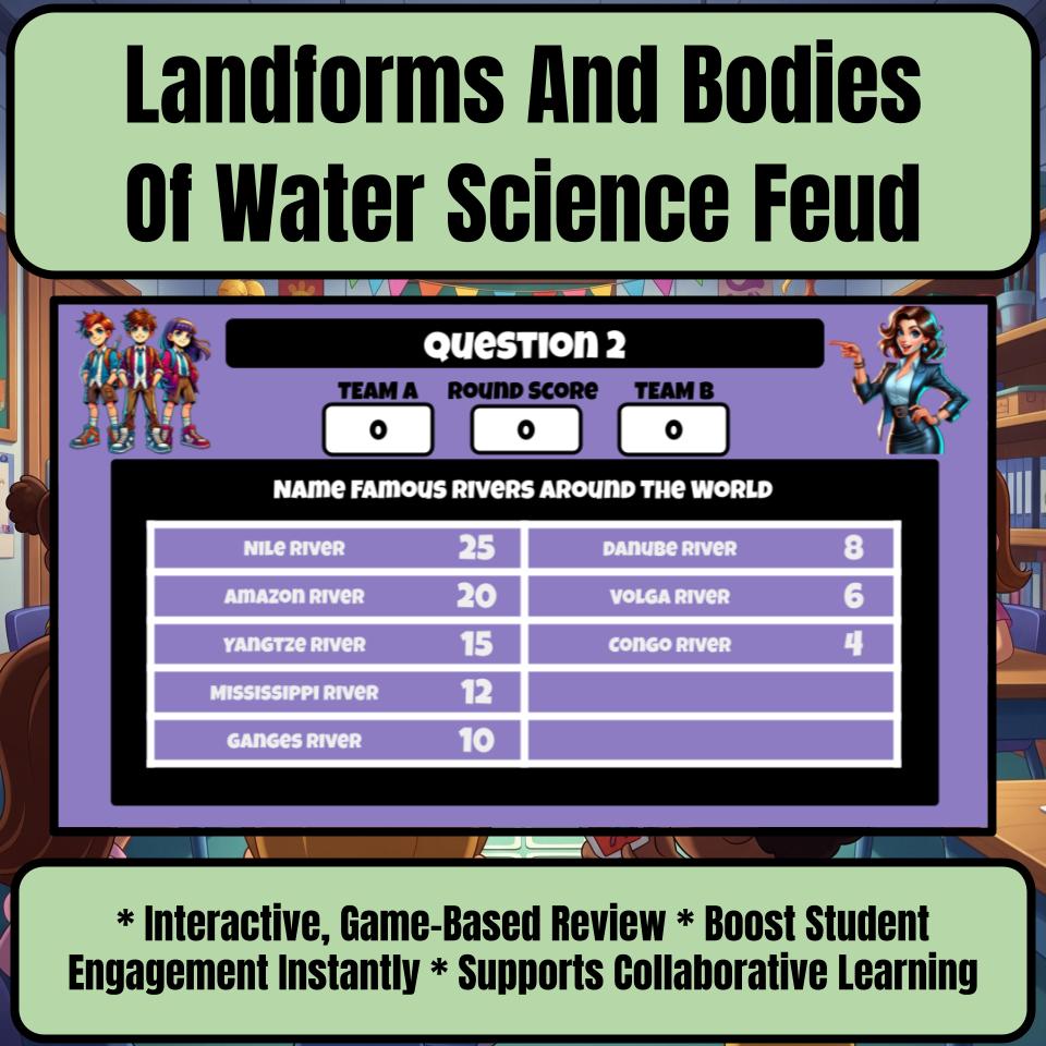 Landforms And Bodies Of Water Science Feud Review CF0054