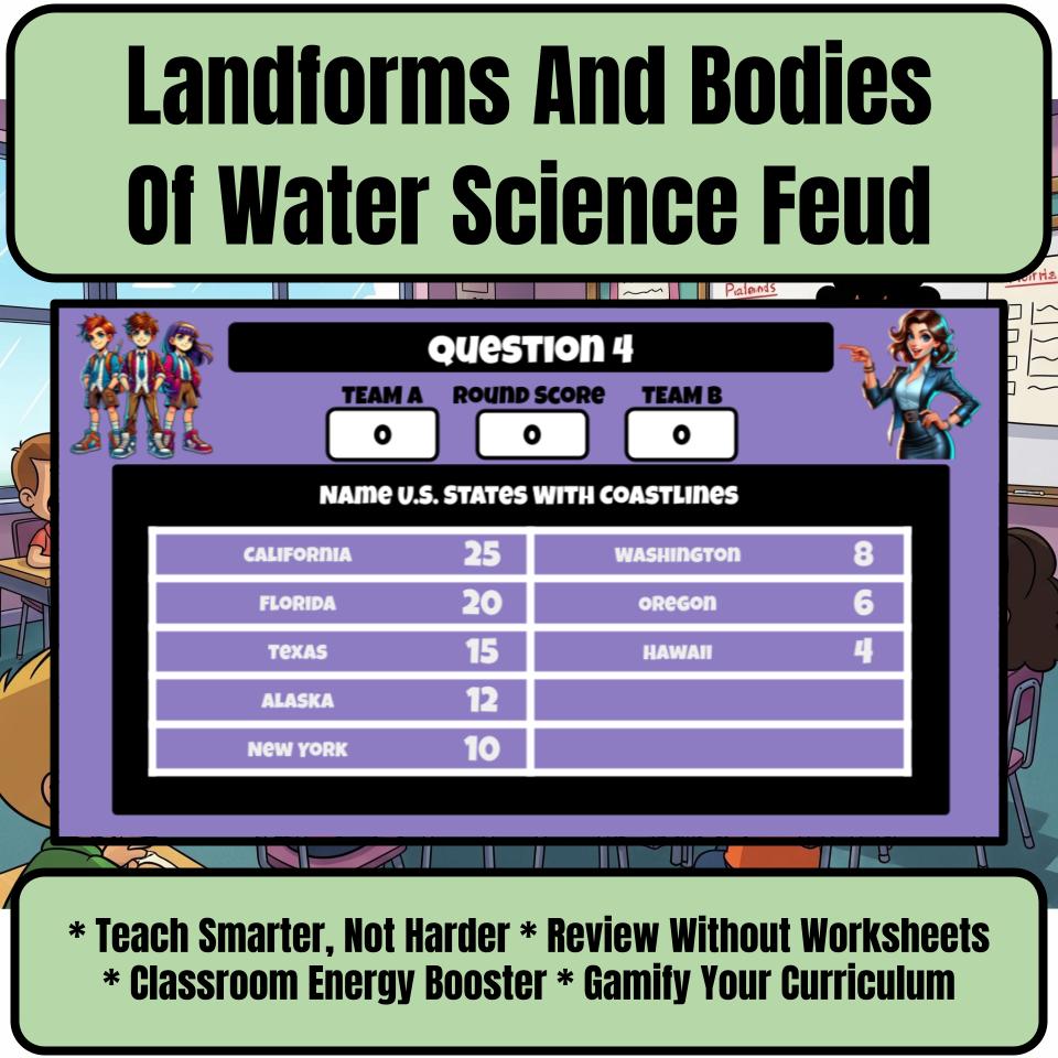 Landforms And Bodies Of Water Science Feud Review CF0054