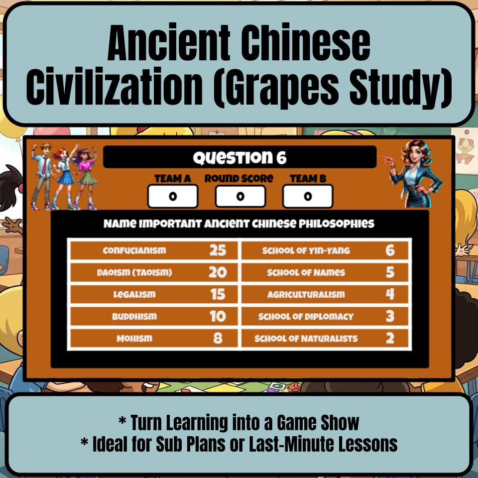 Ancient Chinese Civilization (Grapes Study) Review Feud CF0055