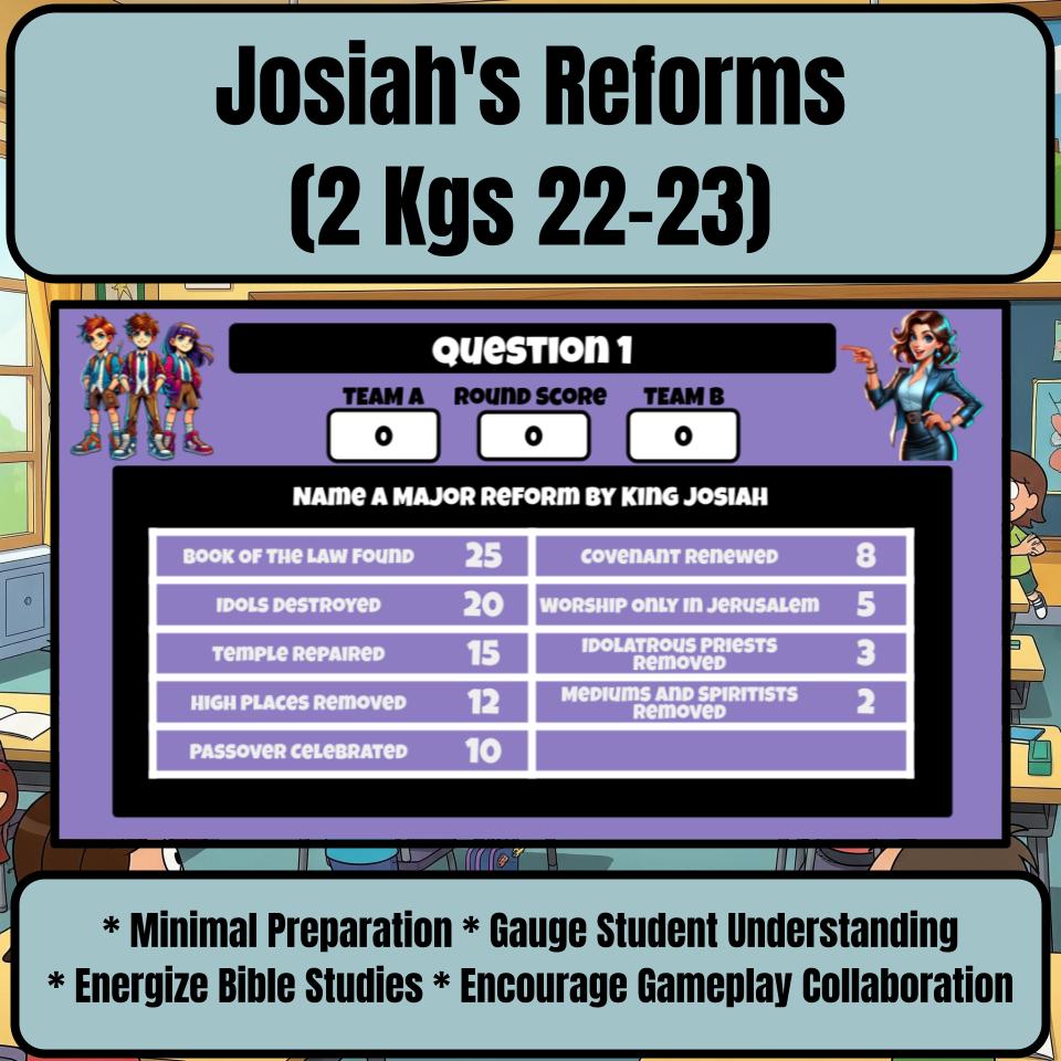Josiah’s Reforms (2 Kings 22-23) Feud Review BF0055